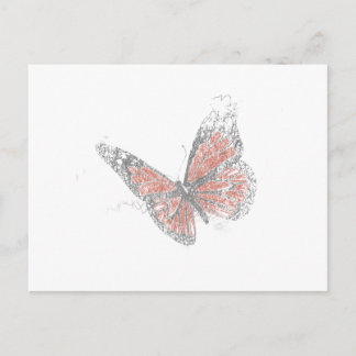 Butterfly (Biro) Postcard