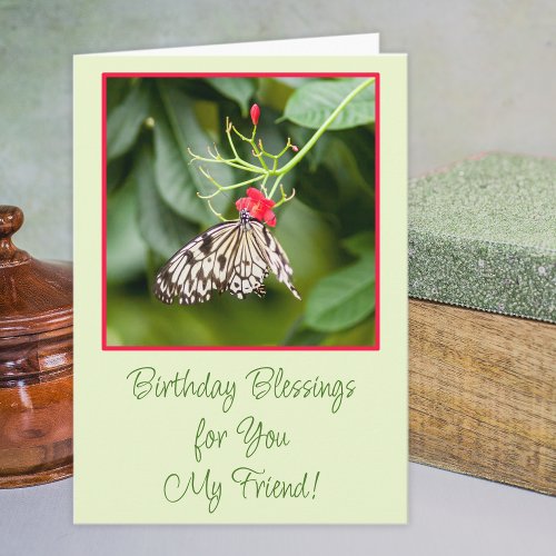 Butterfly Birthday Blessings Card