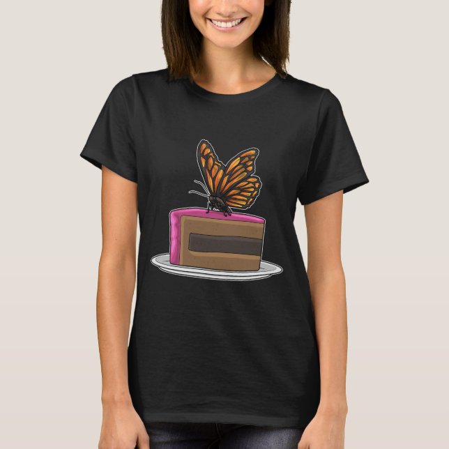 Butterfly Birthday Cake T-Shirt (Front)