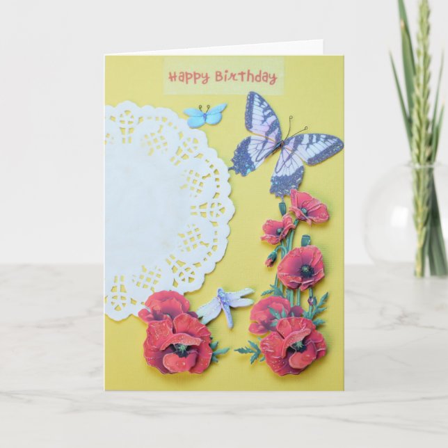 Butterfly Birthday Card (Front)