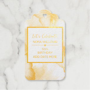 Butterfly Birthday Foil Gift Tags