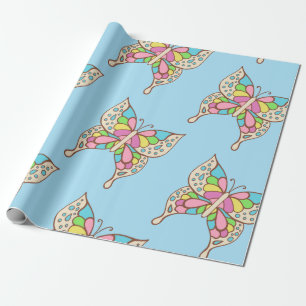 Butterfly Birthday Gift Wrapping Paper