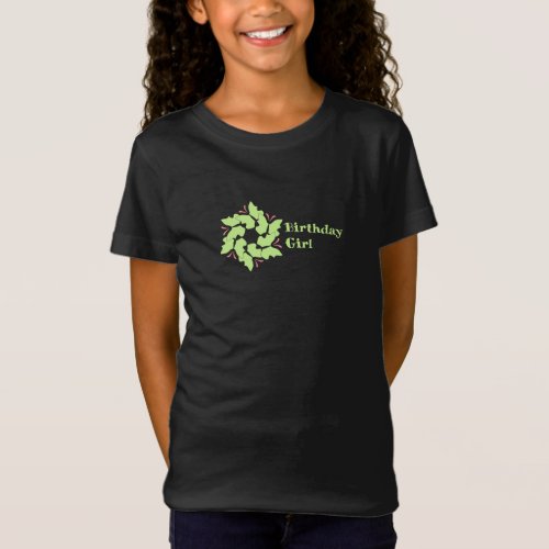 Butterfly Birthday Girl T_Shirt