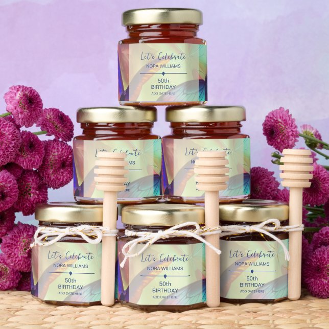 Butterfly Birthday Honey Jar Favors (Insitu)