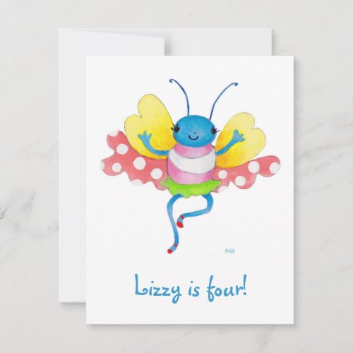 butterfly birthday invitation