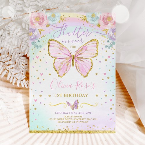 Butterfly Birthday Invitation Butterfly Party