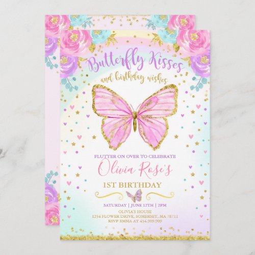 Butterfly Birthday Invitation Butterfly Party