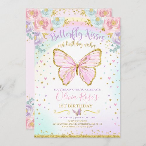 Butterfly Birthday Invitation Butterfly Party