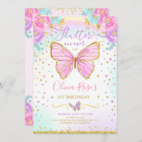 Butterfly Birthday Invitation Butterfly Party