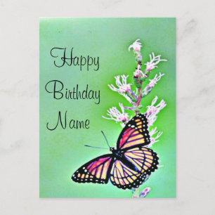 Butterfly Birthday Invitation Postcard