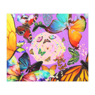 Butterfly Birthday - Metal Art