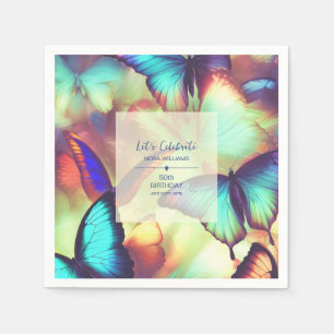 Butterfly Birthday Paper Napkins