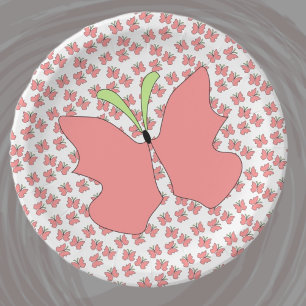 Butterfly Birthday Party Paper Plates