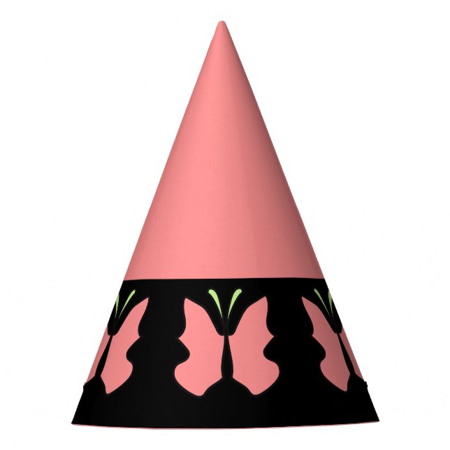Butterfly Birthday Party Party Hat (Front)