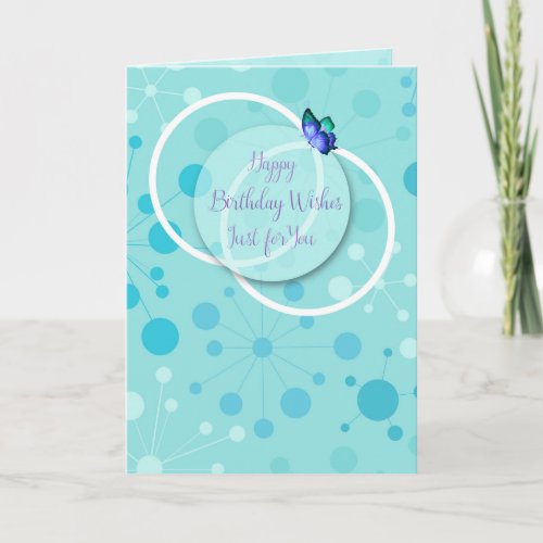 Butterfly Birthday Wishes Card