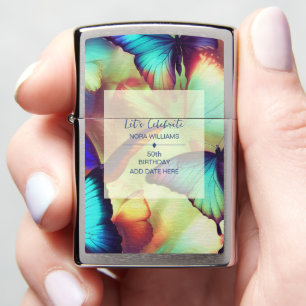 Butterfly Birthday Zippo Lighter