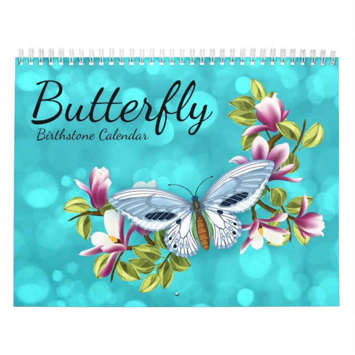Butterfly Birthstone Calendar 2014