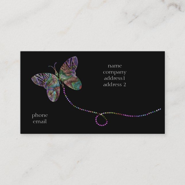 butterfly bizcard business card (Front)