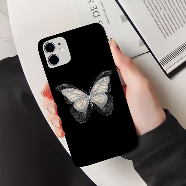 Butterfly black glitter girly  Case-Mate iPhone case (Creator Uploaded)