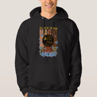 Butterfly Black Mom Magic Strong Free Smart Hoodie