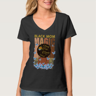 Butterfly Black Mom Magic Strong Free Smart T-Shirt