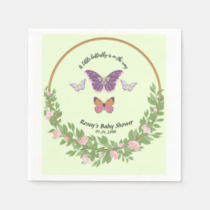 Butterfly Bliss: Baby Shower Napkin