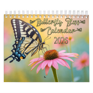 Butterfly Bliss Calendar 2026