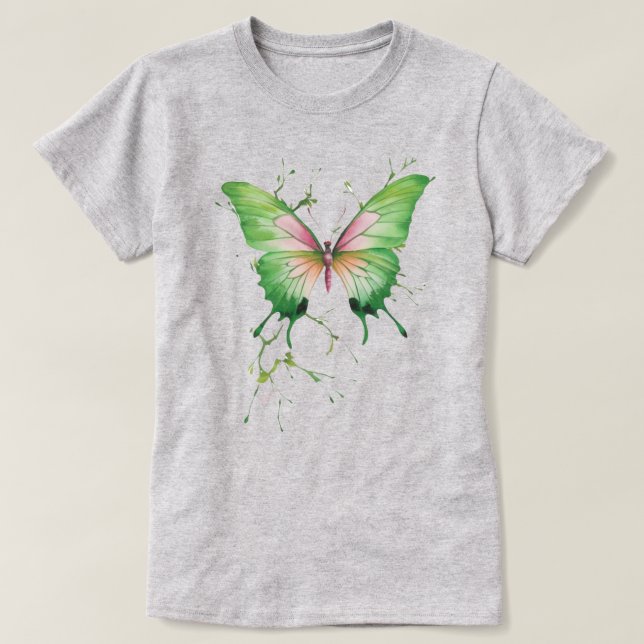  "Butterfly Bliss: Elevate Your Tee with Graceful  (Design Front)