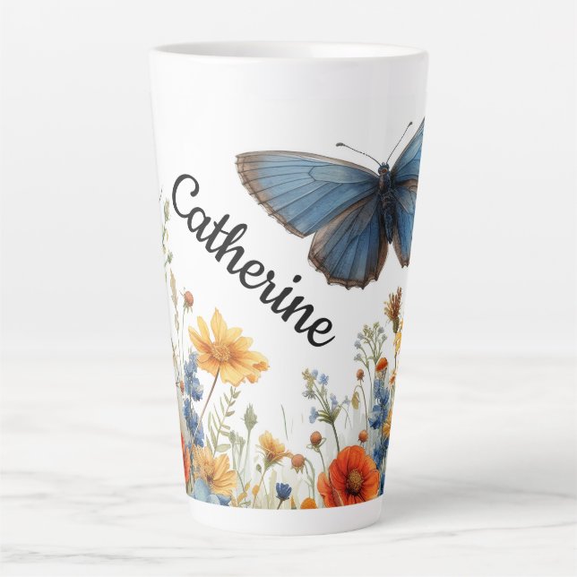 Butterfly Bliss Latte Mug (Front)