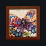 Butterfly Bliss: Wooden Jewelry Keepsake Box<br><div class="desc">Introducing our "Butterfly Bliss: Wooden Jewelry Keepsake Box" – a captivating blend of functionality and charm. Safeguard your treasured items in this exquisite keepsake box crafted from lacquered wood. With its butterfly-inspired design, this box not only offers secure storage but also adds a touch of whimsical elegance to your space....</div>