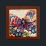 Butterfly Bliss: Wooden Jewelry Keepsake Box<br><div class="desc">Introducing our "Butterfly Bliss: Wooden Jewelry Keepsake Box" – a captivating blend of functionality and charm. Safeguard your treasured items in this exquisite keepsake box crafted from lacquered wood. With its butterfly-inspired design, this box not only offers secure storage but also adds a touch of whimsical elegance to your space....</div>