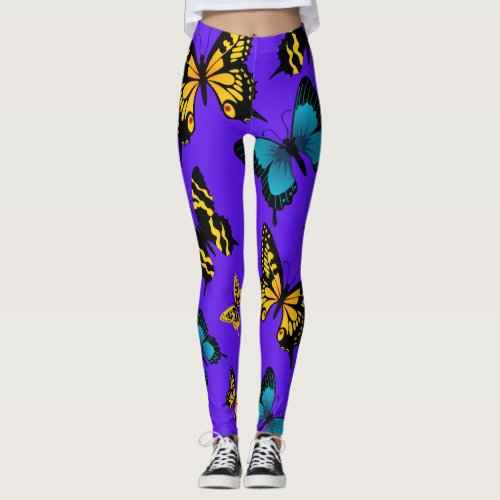 Butterfly Bloom Leggings Dance with Elegance Leggings