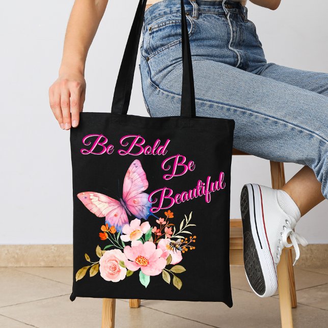 Butterfly & Blooms Nature Tote Bag (Creator Uploaded)