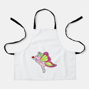 Butterfly Blossom Heart Apron
