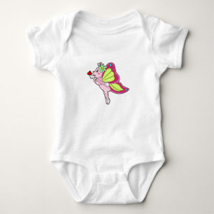 Butterfly Blossom Heart Baby Bodysuit