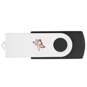 Butterfly Blossom Heart Flash Drive