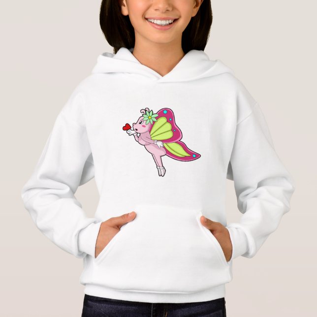 Butterfly Blossom Heart Hoodie (Front)