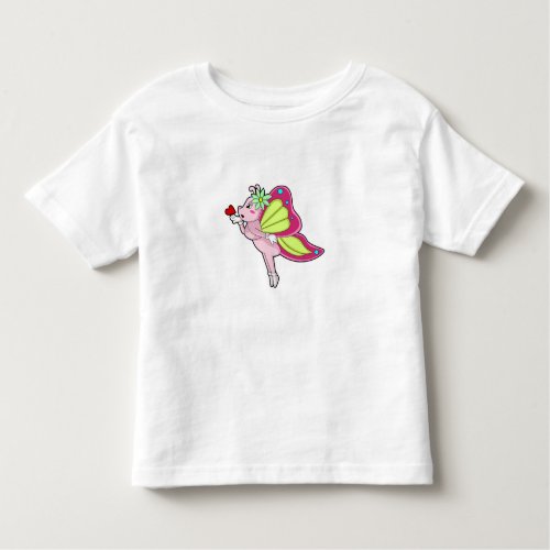Butterfly Blossom Heart Toddler T_shirt