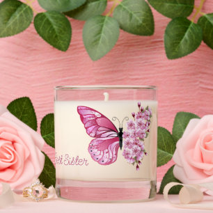 Butterfly Blossom Sister Candle
