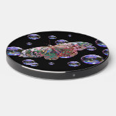 Butterfly & Blue Bubbles Wireless Charger (Front 2)