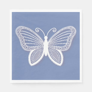 Butterfly Blue Butterflies Wedding Party Napkins