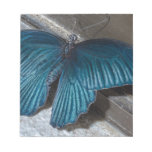 Butterfly Blue Insect Flying Beautiful Wings Notepad at Zazzle