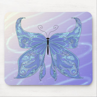 Butterfly Blue Mouse Pad