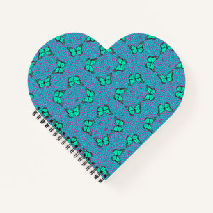 BUTTERFLY BLUE NOTEBOOK