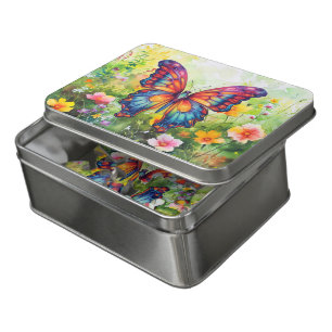 Butterfly Blue Orange Wings Jigsaw Puzzle