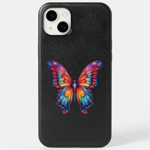 Butterfly Blue Orange Wings OtterBox iPhone 14 Plus Case