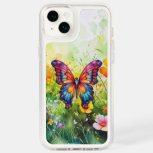 Butterfly Blue Orange Wings Speck iPhone 14 Plus Case