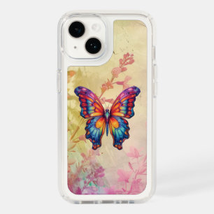 Butterfly Blue Orange Wings Speck iPhone 14 Case