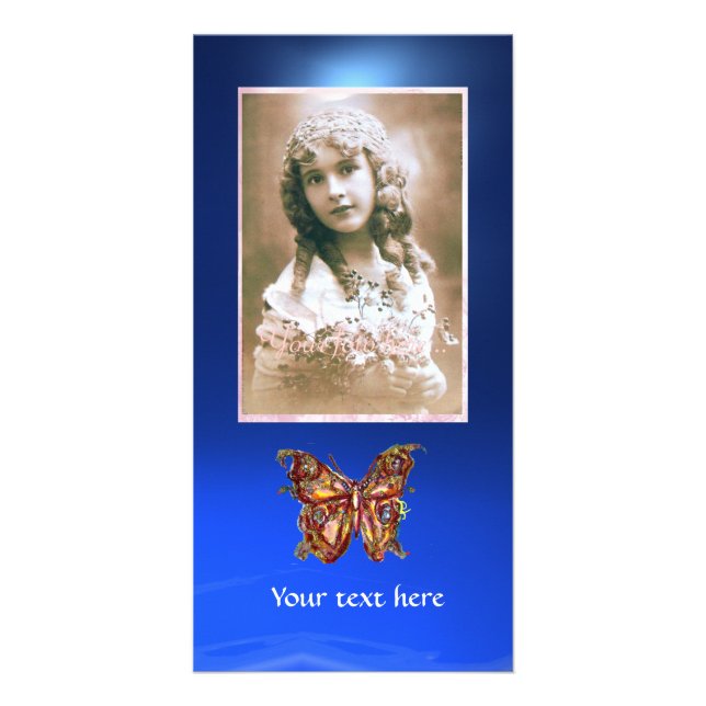 BUTTERFLY BLUE SAPPHIRE,red Card (Front)