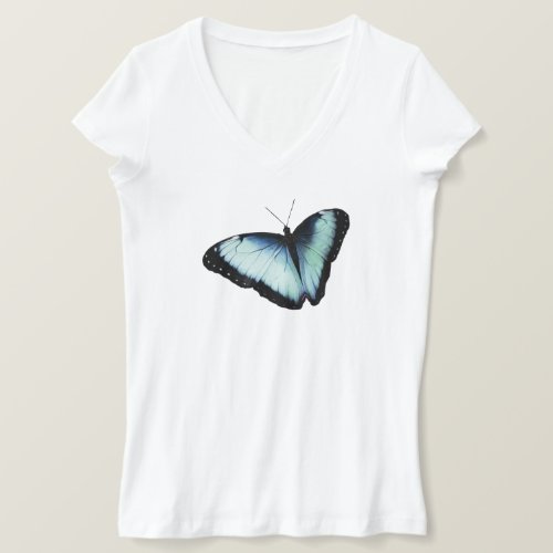 Butterfly _ Blue T_Shirt